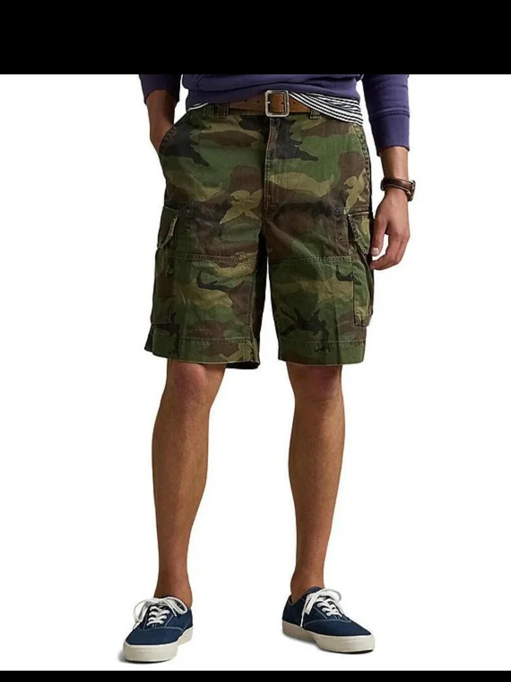 Polo by Ralph Lauren Relaxed Fit Green Camo Cargo Shorts